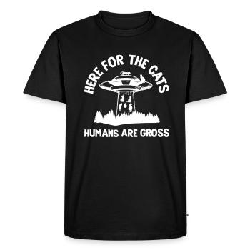 Drôle de cadeau extraterrestre extraterrestre - T-shirt Premium bio Homme - noir - Devant - Nico (187cm)