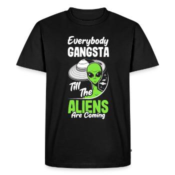 Drôle de cadeau extraterrestre extraterrestre - T-shirt Premium bio Homme - noir - Devant - Nico (187cm)