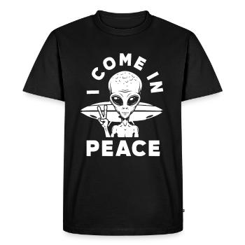 Drôle de cadeau extraterrestre extraterrestre - T-shirt Premium bio Homme - noir - Devant - Nico (187cm)