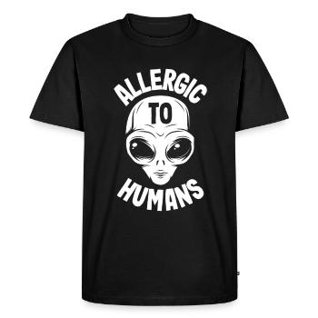 Drôle de cadeau extraterrestre extraterrestre - T-shirt Premium bio Homme - noir - Devant - Nico (187cm)