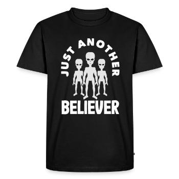 Drôle de cadeau extraterrestre extraterrestre - T-shirt Premium bio Homme - noir - Devant - Nico (187cm)