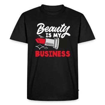 Soins de la peau Esthéticienne Cosmétiques - T-shirt Premium bio Homme - noir - Devant - Nico (187cm)