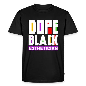 Soins de la peau Esthéticienne Cosmétiques - T-shirt Premium bio Homme - noir - Devant - Nico (187cm)