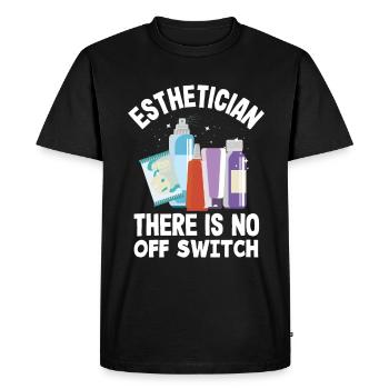 Soins de la peau Esthéticienne Cosmétiques - T-shirt Premium bio Homme - noir - Devant - Nico (187cm)