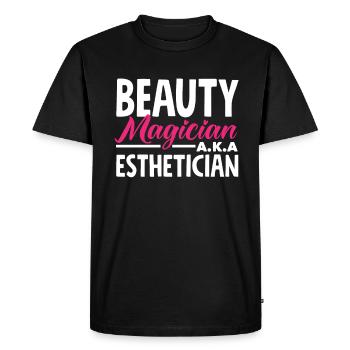 Soins de la peau Esthéticienne Cosmétiques - T-shirt Premium bio Homme - noir - Devant - Nico (187cm)