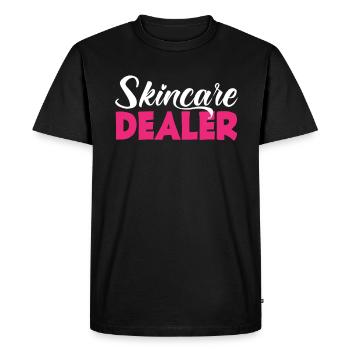 Soins de la peau Esthéticienne Cosmétiques - T-shirt Premium bio Homme - noir - Devant - Nico (187cm)