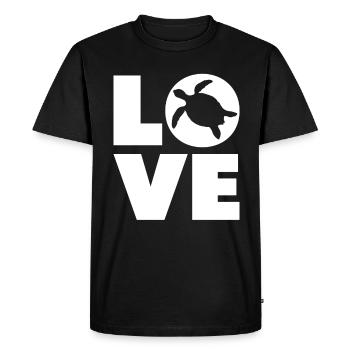 Turtle Sea Turtle Gift - Men's Premium Organic T-Shirt - black - Front - Nico (187cm)
