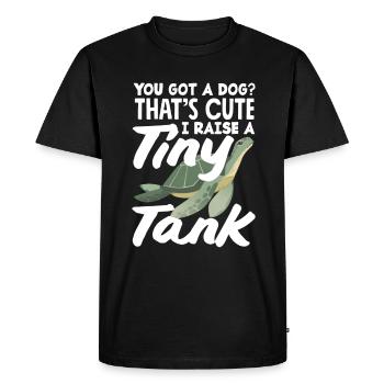 Turtle Sea Turtle Gift - Men's Premium Organic T-Shirt - black - Front - Nico (187cm)