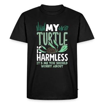 Turtle Sea Turtle Gift - Men's Premium Organic T-Shirt - black - Front - Nico (187cm)