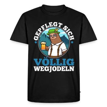 Yodel bien entretenu - T-shirt Premium bio Homme - noir - Devant - Nico (187cm)