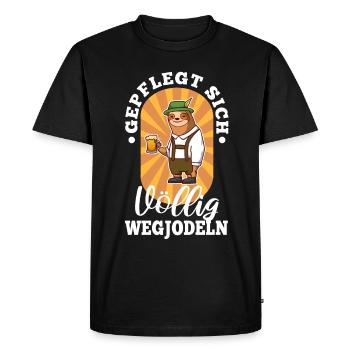 Yodel bien entretenu - T-shirt Premium bio Homme - noir - Devant - Nico (187cm)