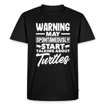 Turtle Sea Turtle Gift - Men's Premium Organic T-Shirt - black - Front - Nico (187cm)