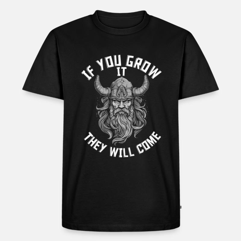 Bartpflege Bart Liebhaber Männer Bart - Männer Premium Bio T-Shirt - Schwarz