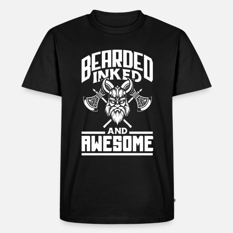 Bartpflege Bart Liebhaber Männer Bart - Männer Premium Bio T-Shirt - Schwarz