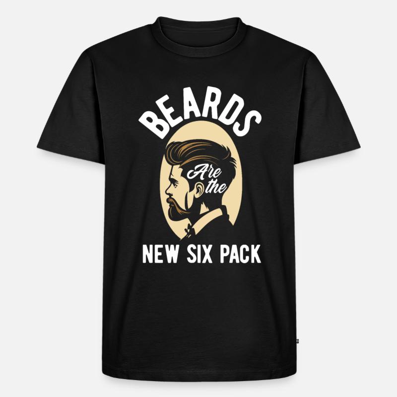 Bartpflege Bart Liebhaber Männer Bart - Männer Premium Bio T-Shirt - Schwarz
