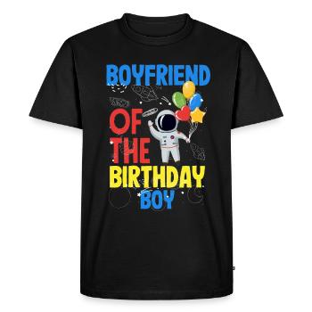 Children's Birthday Astronaut Family Members - Men's Premium Organic T-Shirt - black - Front - Nico (187cm)
