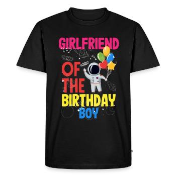 Children's Birthday Astronaut Family Members - Men's Premium Organic T-Shirt - black - Front - Nico (187cm)