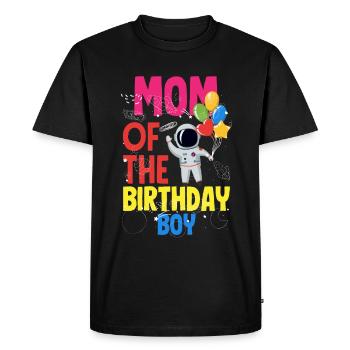 Children's Birthday Astronaut Family Members - Men's Premium Organic T-Shirt - black - Front - Nico (187cm)
