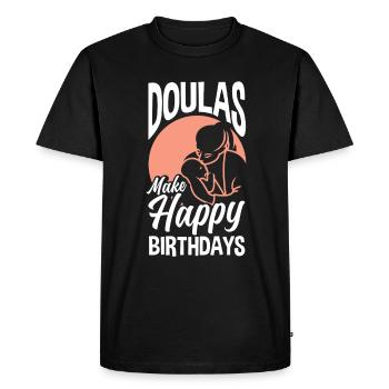 Doula Gift Doula Doulas - Men's Premium Organic T-Shirt - black - Front - Nico (187cm)