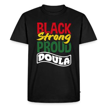 Doula Gift Doula Doulas - Men's Premium Organic T-Shirt - black - Front - Nico (187cm)