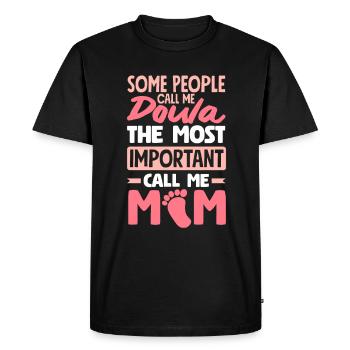 Doula Gift Doula Doulas - Men's Premium Organic T-Shirt - black - Front - Nico (187cm)