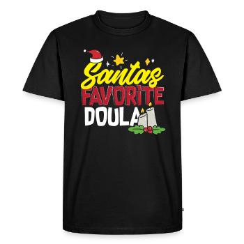 Cadeau Doula Doula Doulas - T-shirt Premium bio Homme - noir - Devant - Nico (187cm)