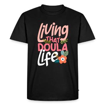 Doula Gift Doula Doulas - Men's Premium Organic T-Shirt - black - Front - Nico (187cm)