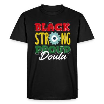 Cadeau Doula Doula Doulas - T-shirt Premium bio Homme - noir - Devant - Nico (187cm)