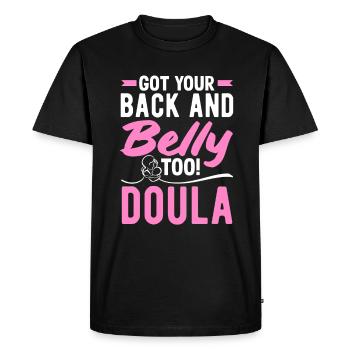 Cadeau Doula Doula Doulas - T-shirt Premium bio Homme - noir - Devant - Nico (187cm)