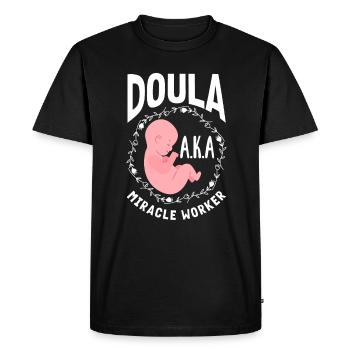 Cadeau Doula Doula Doulas - T-shirt Premium bio Homme - noir - Devant - Nico (187cm)