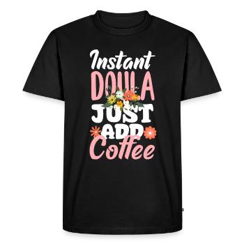 Cadeau Doula Doula Doulas - T-shirt Premium bio Homme - noir - Devant - Nico (187cm)