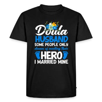 Cadeau Doula Doula Doulas - T-shirt Premium bio Homme - noir - Devant - Nico (187cm)