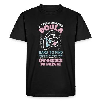 Doula Gift Doula Doulas - Men's Premium Organic T-Shirt - black - Front - Nico (187cm)
