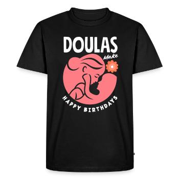 Doula Gift Doula Doulas - Men's Premium Organic T-Shirt - black - Front - Nico (187cm)