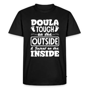 Cadeau Doula Doula Doulas - T-shirt Premium bio Homme - noir - Devant - Nico (187cm)