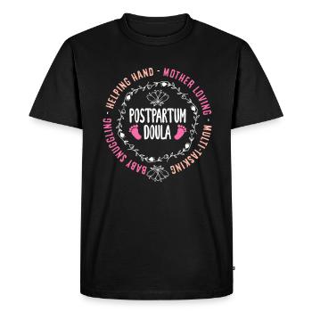 Doula Gift Doula Doulas - Men's Premium Organic T-Shirt - black - Front - Nico (187cm)