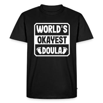 Doula Gift Doula Doulas - Men's Premium Organic T-Shirt - black - Front - Nico (187cm)