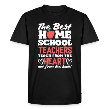 Funny Teacher Teacher Gift - Men's Premium Organic T-Shirt - black - Front - Nico (187cm)