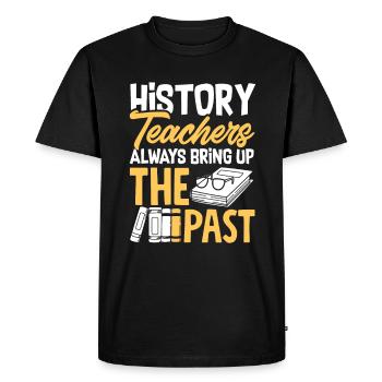 Funny Teacher Teacher Gift - Men's Premium Organic T-Shirt - black - Front - Nico (187cm)