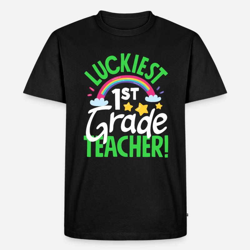 Lustiges Lehrer Lehrerinnen Geschenk - Männer Premium Bio T-Shirt - Schwarz