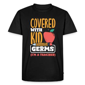 Funny Teacher Teacher Gift - Men's Premium Organic T-Shirt - black - Front - Nico (187cm)