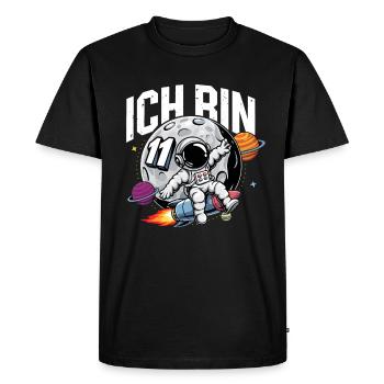 11th Birthday Boys Astronaut Birthday - Men's Premium Organic T-Shirt - black - Front - Nico (187cm)