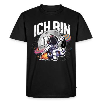 11th Birthday Boys Astronaut Birthday - Men's Premium Organic T-Shirt - black - Front - Nico (187cm)