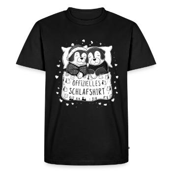 Chemise de nuit officielle Cute Dog Dog Couple - T-shirt Premium bio Homme - noir - Devant - Nico (187cm)