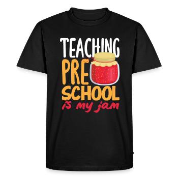 Funny Teacher Teacher Gift - Men's Premium Organic T-Shirt - black - Front - Nico (187cm)