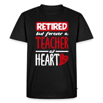 Funny Teacher Teacher Gift - Men's Premium Organic T-Shirt - black - Front - Nico (187cm)