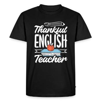 Funny Teacher Teacher Gift - Men's Premium Organic T-Shirt - black - Front - Nico (187cm)