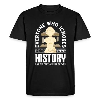 Funny Teacher Teacher Gift - Men's Premium Organic T-Shirt - black - Front - Nico (187cm)