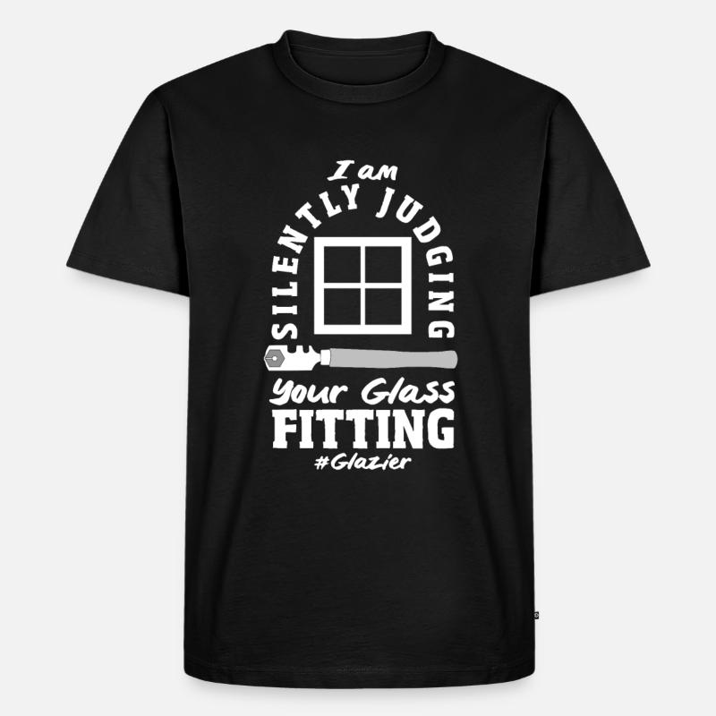 Glaser Geschenk - Männer Premium Bio T-Shirt - Schwarz