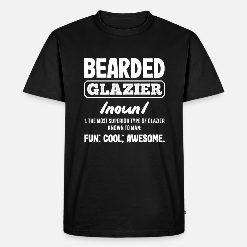 Glaser Geschenk - Männer Premium Bio T-Shirt - Schwarz